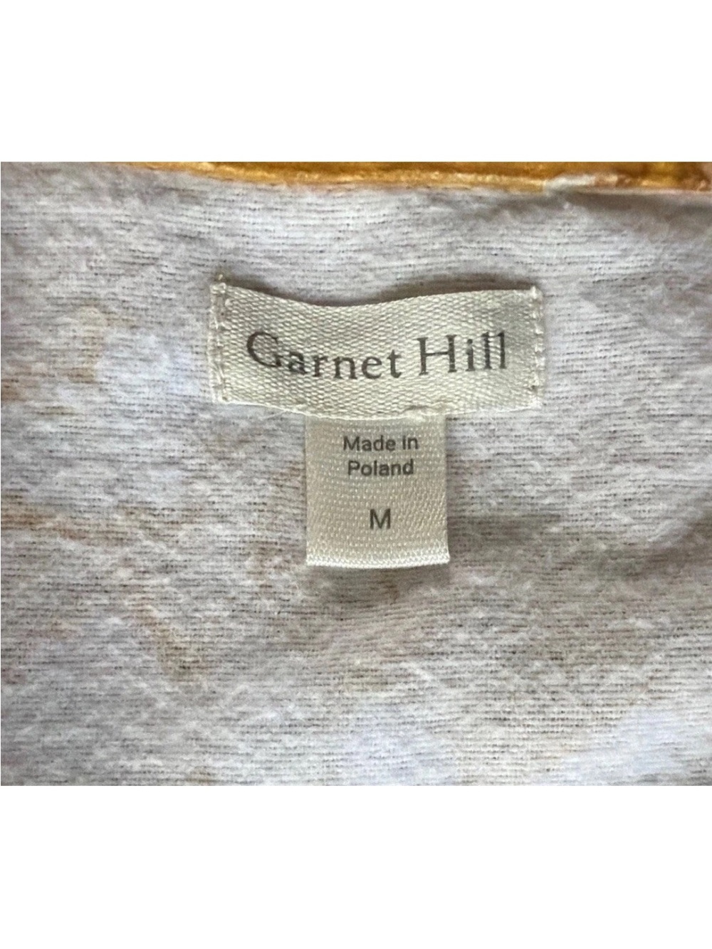 Garnet Hill Organic Cotton Heritage Flannel Pajamas Gold White Floral Sz Medium - Picture 12 of 15